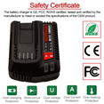 thumbnail image 6 of CMCB104 Replace for 20V Craftsman V20 Lithium-ion Battery Charger for CMCB201 CMCB202 CMCB203 CMCB204 CMCB205 CMCB209,Charger CMCB100,CMCB101 CMCB104, CMCB124, CMCB102, 6 of 7