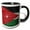 Black/White, variant on 3drose, National Flag of Jordan Painted onto a Brick Wall Jordanian, 15oz Mug