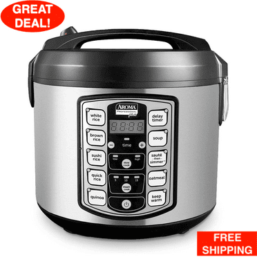 Aroma Housewares Professional Plus 20 Cup Cooked Digital Rice Cooker Multicooker