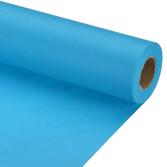 Uxcell 1 pack Wrapping Paper, Craft Paper Packing Paper 12" x 500"(42') Light Blue