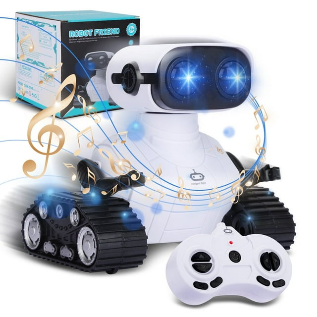 Bamboohart Robot Toys for Boys Girls Remote Control Robots with Auto-Demonstration & LED Eyes Kids Birthday Gift