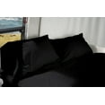 thumbnail image 3 of RV Camper King 72" X 80" Sheet Set 600 Thread-Count 100% Egyptian Cotton 10-Inch Deep Pockets - Made for RV - Black Color, 3 of 7