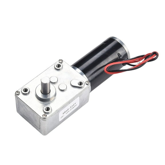 Gear Box Motor Dc 12V 24V High Torque Electric Power Speed Reduce Turbine Worm 12V27Rpm