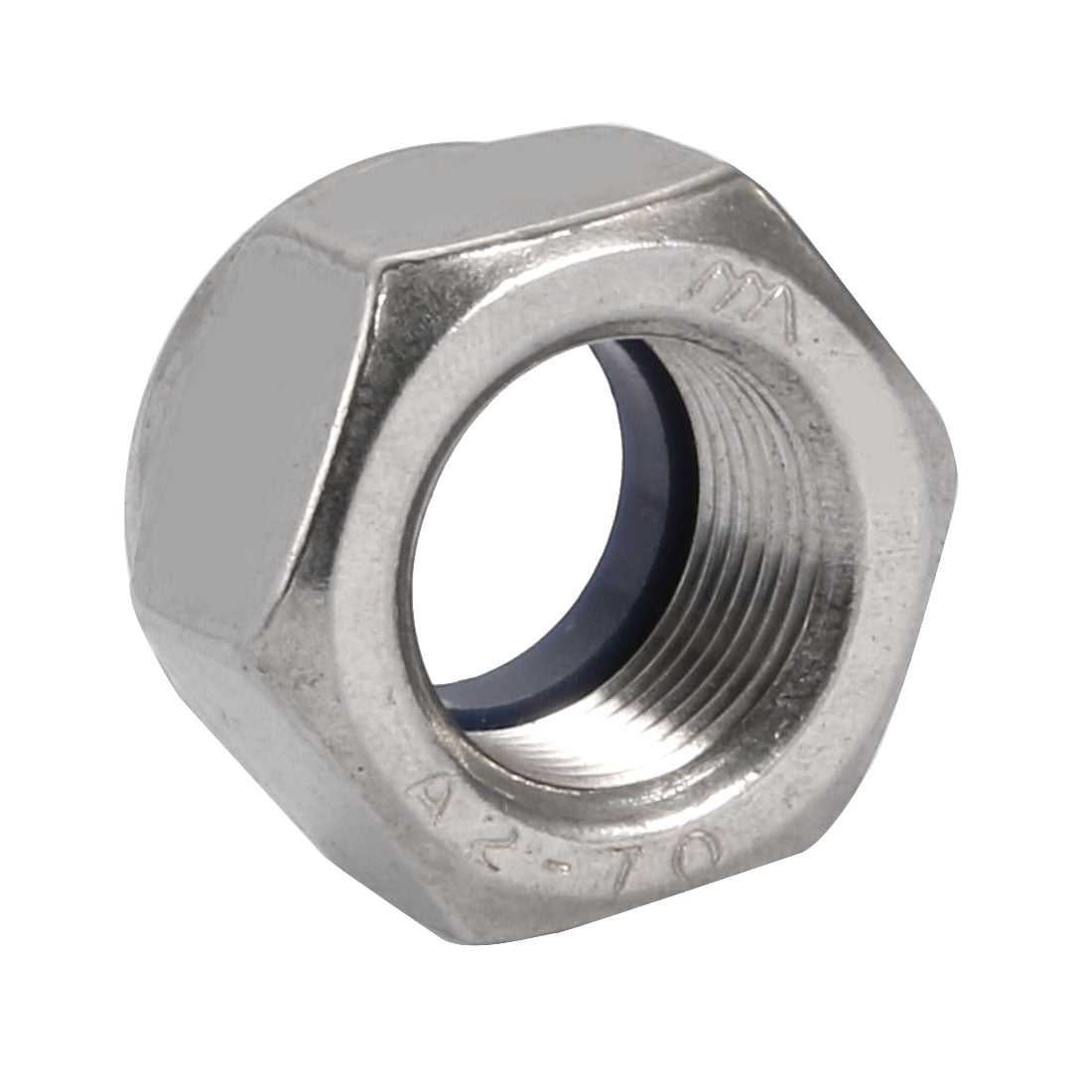 Unique Bargains 4pcs M20 x 1.5mm Pitch Metric Fine Thread 304 Stainless Steel Hex Lock Nuts