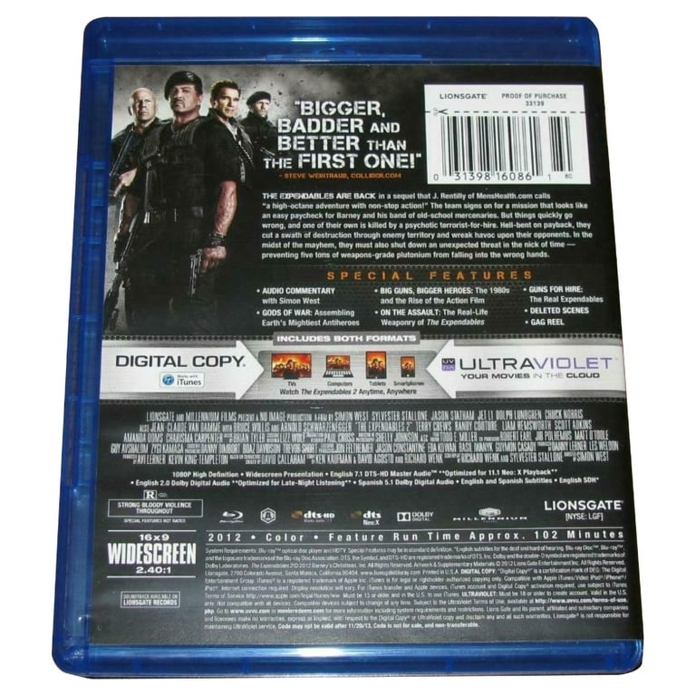 The Expendables 2 (Blu-ray + ) - Walmart.com