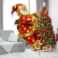 thumbnail image 5 of Climbing Santa Claus Christmas Figurine – Musical Santa on Rope, Sings Jingle Bells, Holiday Home Décor, Perfect for Tree, Fireplace, Window, or Door, Holiday Gift for Family, 5 of 5
