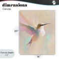 thumbnail image 4 of Stupell Industries Contemporary Pastel Hummingbird in Flight Canvas Art, 16 x 20, by The Prints Vibe, 4 of 8