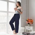 thumbnail image 5 of Salouo LOVE Print Women's Pajama Pants Casual Loose Sweatpants PJs Flowy Pants Drawstring Palazzo for Women Wide Leg Pants Lounge Pajama -Small, 5 of 8