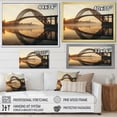 thumbnail image 4 of Designart "Dawn Over the Yellow Bridge I" Architecture Canvas Print, 4 of 5