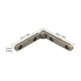 thumbnail image 2 of SHOWERORO 12Ud Bisagras Para Gabinetes Y Cajas De Madera De Zinc Aleación Con Para Esquinas Y Alta Resistencia, 2 of 7