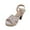 Beige#2, variant on Clearance! Titcea Women's Sandals High Heels Adjustable Straps Hollow Out Trendy Slip-on Sandal Heels, Summer Outdoor Beach Casual Walking Shoes