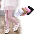 thumbnail image 2 of Calcetines de baile para niños de primavera y verano, de grado escolar, de terciopelo blanco, 80d, color piel, 2 of 5