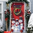 thumbnail image 2 of Cmunyle 3D Visual Christmas Door Curtain 90X180Cm 35X71 Inches Nylon Spandex Material For Door And Wall Decoration Holiday Use Easy Install And Festive D, 2 of 7
