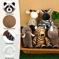 Safari Stuffed Animals Plush Jungle Animal Toys Set for Boys Girls, Cute Lion Elephant Zebra