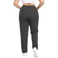 thumbnail image 5 of Posijego Women's Sweatpants Plus Size Pants High Waist Elastic Straight Leg Casual Track Pants with Pockets Drawstring, 5 of 6