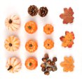 thumbnail image 4 of Artificial Harvest Decoration Thanksgiving Home Decoration Set Halloween Decor Prop Artificial Pumpkins Props Simulation Pumpkins Pine Cone Set, 4 of 7