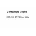 thumbnail image 3 of Tempered Privacy Passenger Right Side Rear Door Window Door Glass Compatible with Honda CR-V 1997-2001 Models, 3 of 4