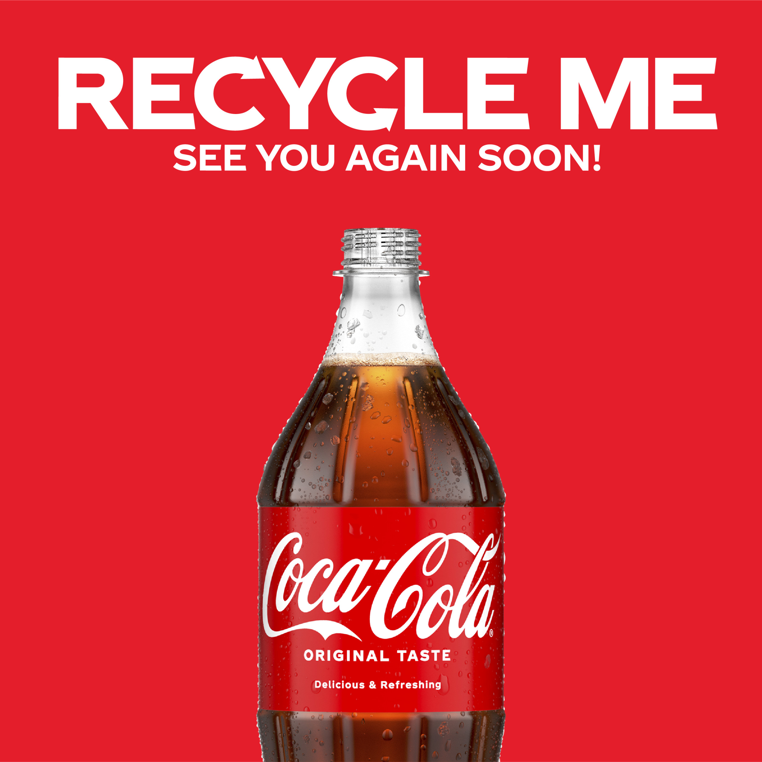 Soda Coca Cola Recycling Bin 18 x 56 trash can bottle coke receptacle