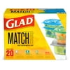 Glad Matchware Clear Plastic Stackable Food Storage Container (20 Count)