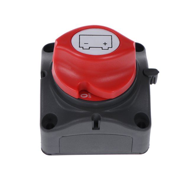275A Battery Disconnect Isolator Power Cut OFF Switch for Car Boat Van Truck RV Motorcycle Red with 4 Screws