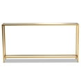 thumbnail image 3 of Baxton Studio Alessa Modern and Contemporary Glam Gold Finished Metal and Mirrored Glass Console Table, 3 of 8