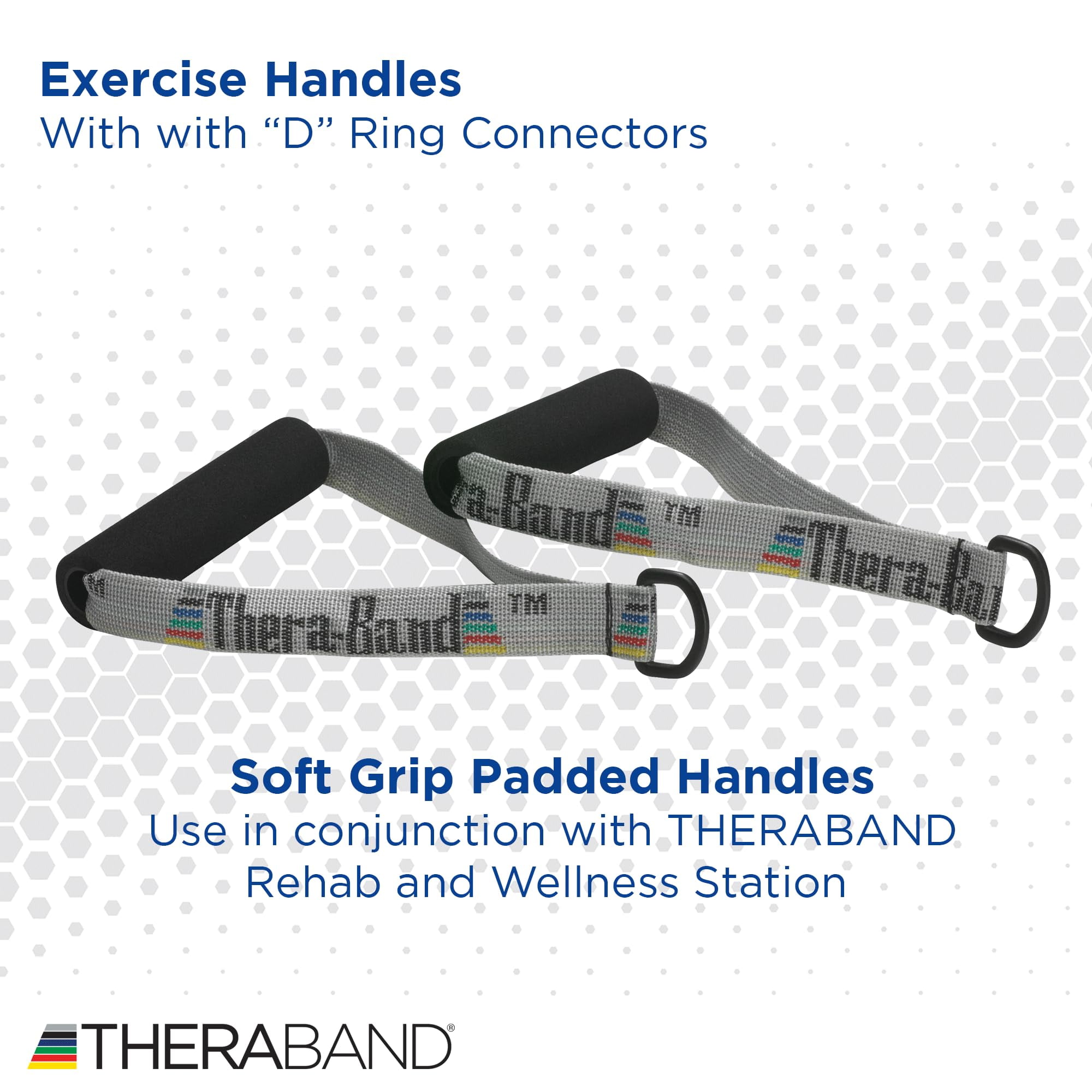 THERABAND Resistance Band Handles, Pair, 1 Pack