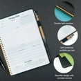 thumbnail image 3 of 1pcs work meeting notebook - Work Notebook Organizer Planner - Business office book,black, 3 of 5