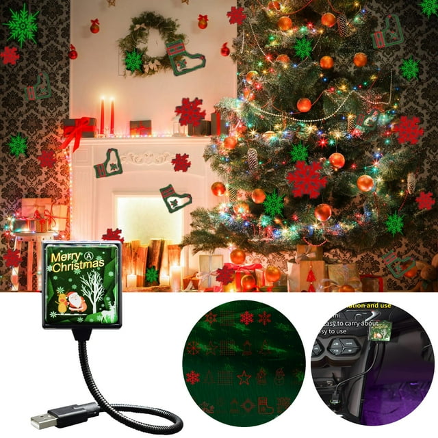 Vaidha Motif de Mouvement 5 Modèles en 1 Continu 8 Motifs USB RVB Extérieur Voiture Intérieur