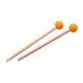 thumbnail image 4 of 2 mazos de madera, palos de percusión, mazo de Gong, mazo de tambor profesional, martillo de Marimba para principiantes, carillón de xilófono , Amarillo, 4 of 9