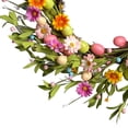 thumbnail image 6 of CSSAD 18 Inch Artificial Easter Wreath, Spring Wreath with Pastel Eggs, Daisies and Berries, Easter Spring Wreath for Front Door Bunny Wreath for Easter Decorations, 6 of 6