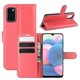 thumbnail image 1 of Litchi Texture Pu Leather Magnetic Flip Stand Wallet Phone Case For Galaxy A41 (global Version) - Red, 1 of 5