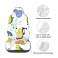 thumbnail image 4 of Goofa Orange Green Avocado Pattern Elastic Car Seat Cover - Stretchable Auto Seat Protector, Easy to Install and Clean for Cars, SUVs, Trucks, and Vans, 4 of 5
