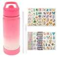 thumbnail image 1 of Grusce Bouteille d'Eau pour Enfants avec Couvercle à Paille 500 ml Bouteille d'Eau Isolée avec Poignée Bouteille d'Eau en Acier Inoxydable à Isolation sous Vide Bouteilles d'Eau sous Vide Étanches Réutilisables à Double Paroi sous Vide pour Enfants, 1 of 9