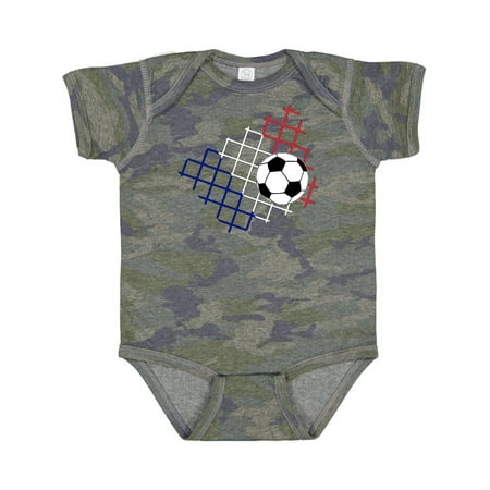 

Inktastic Soccer Ball Net with French Flag Colors Gift Baby Boy or Baby Girl Bodysuit