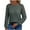 Army Green, variant on HVOBTTY Women's Long Sleeved T Shirt, Fall and Winter Tops for Women, Women's Casual Fashion Solid Color Crew Neck Lace Paneled Versatile Pullover Top Army Green, Army Green