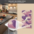 thumbnail image 5 of Yayeee Blank Wall Plate Cover 1-Gang 4.5"x2.7" Home Unused Decorative Outlet, Purple Wave Pattern, 5 of 7