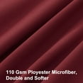 thumbnail image 5 of Unique Bargains 4-Pack Solid Microfiber Pillowcases Burgundy Travel(14"x20"), 5 of 8