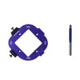 thumbnail image 3 of DYNWAVECA Angle Positioning Template Aluminum Alloy Easy to Use Positioning Tool Premium Corner Template for Cutting Machine B, 3 of 9
