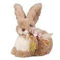 thumbnail image 2 of AMLESO Artificial Easter Straw Rabbit Sculpture, Handmade for Desktop Garden Decoration B, 2 of 8