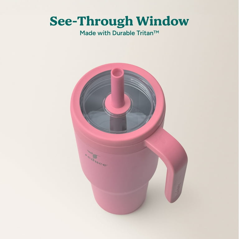 Reduce Chiller 34oz Spill-Proof Tumbler with Handle, Fierce Pink