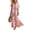 48# Pink, variant on Women Linen Sets 2 Piece Outfits Short Sleeve Asymmetrical Shirt Split Wide Leg Pants 2026 Summer Trendy Boho Pant Suits,Yellow XXL