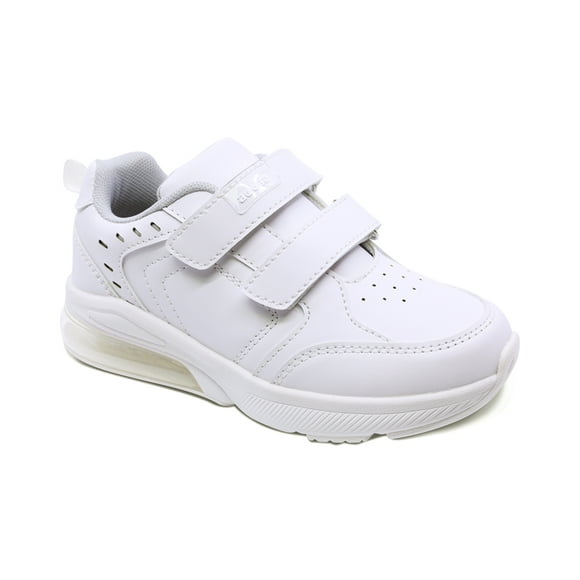 Tenis escolar Audaz para niño sintético blanco Maserati con doble tira de contacto