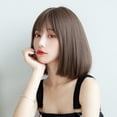 thumbnail image 4 of Women Short Straight Bob , Smoothing Short Straight Hair   For Party Wear, 4 of 8