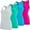 Magenta / Grey / Blue / Green, variant on Ultra Performance Women's Athletic Workout Tank Tops 4 Pack Womens Yoga Pilates and Running Tank's Casual Gym Tees & Tanks for Women