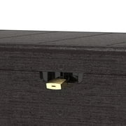 Duramax 71 Gallon Outdoor Plastic Resin Deck & Garden Organizer Storage Box, Brown