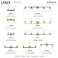 thumbnail image 3 of Livex Lighting - Catania - 2 Light Bath Vanity In Modern Style-9.25 Inches Tall, 3 of 17