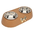 thumbnail image 3 of Soporte para cuencos para mascotas doble prevención de deslizamiento comida de acero inoxidable ANGGREK  Otros, 3 of 8