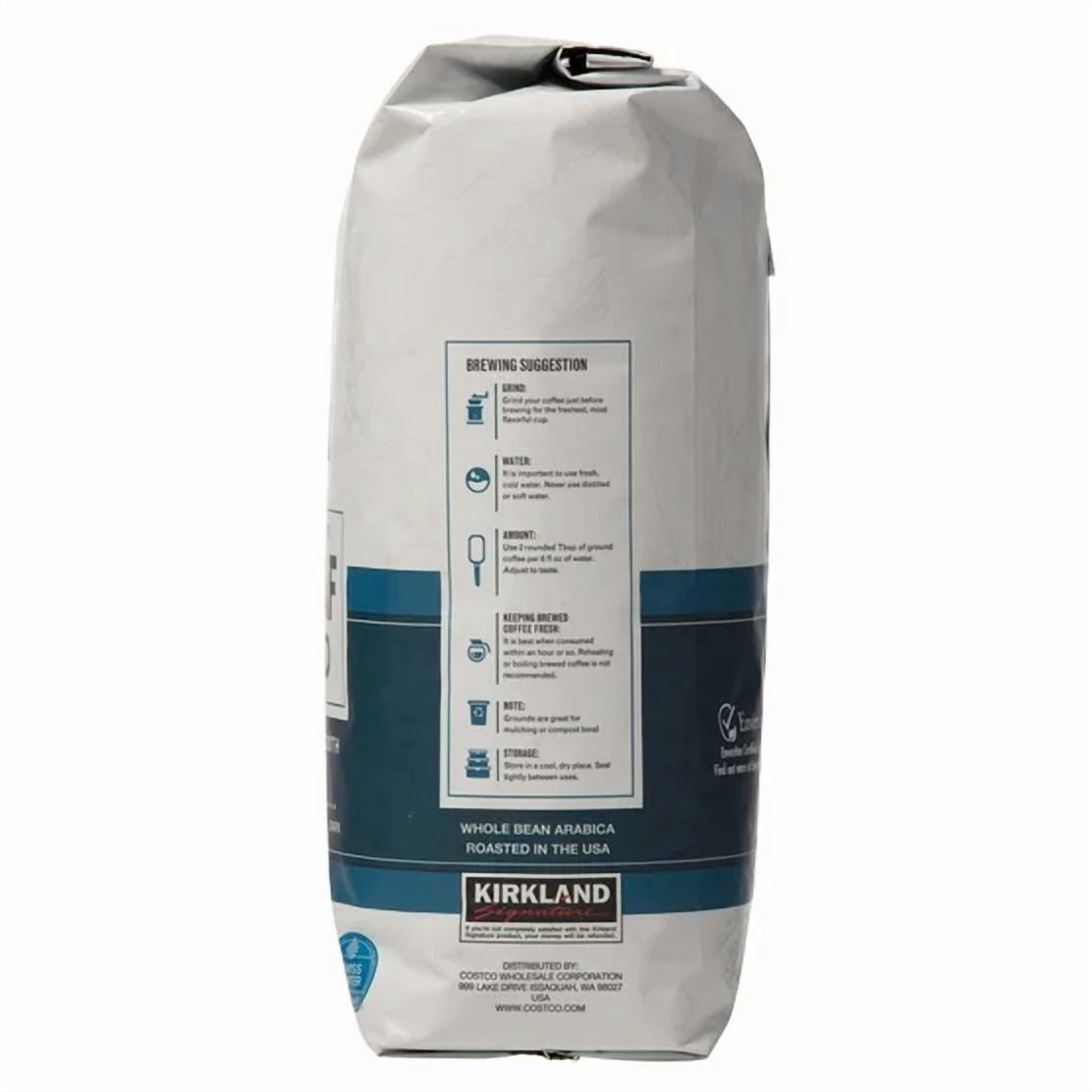 2 Packs Decaf House Blend Whole Bean Coffee Medium Roast 2.5 lbs Each
