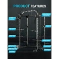 thumbnail image 2 of Power Cage, Racks de Puissance Multifonctionnels pour Gym à Domicile avec Système de Croisement de Câbles, Capacité de Poids 1600LBS Rack D\'entraînement Physique pour Squat pour Entraînement de Force avec Plus d'Entraînement, 2 of 7
