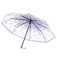 thumbnail image 6 of Transparent Clear Umbrella 3 Fold Umbrella,for Toddler Boys and Girl Ages 3-7,Kids Clear Umbrella Pack Transparent Bubble Umbrella with Easy Grip Handle Dome Windproof Stick Umbrellas with Whistle, 6 of 6